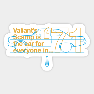 71 Scamp (Valiant) - The Car for Everyone Sticker